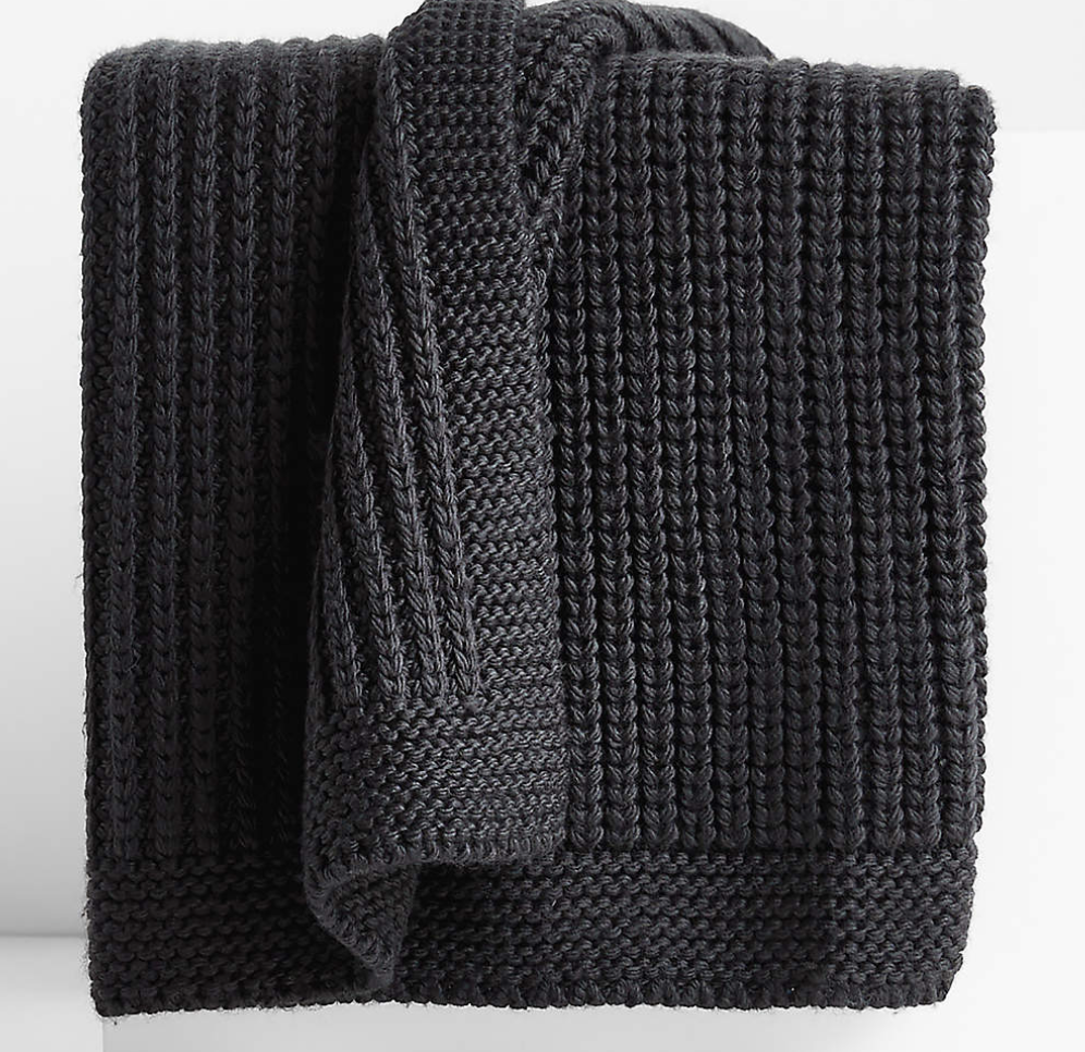 Crate and Barrel throw blanket
