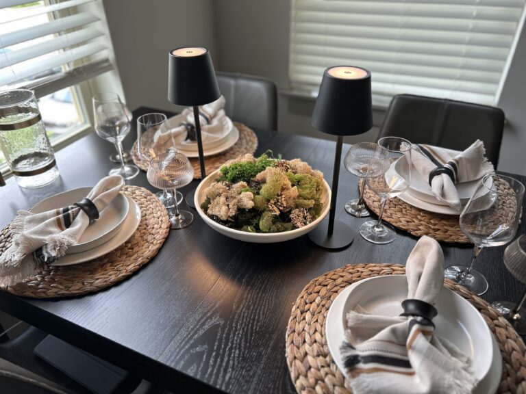 Homemaker table setting
