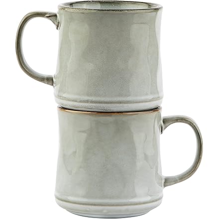 stoneware glazed mugs