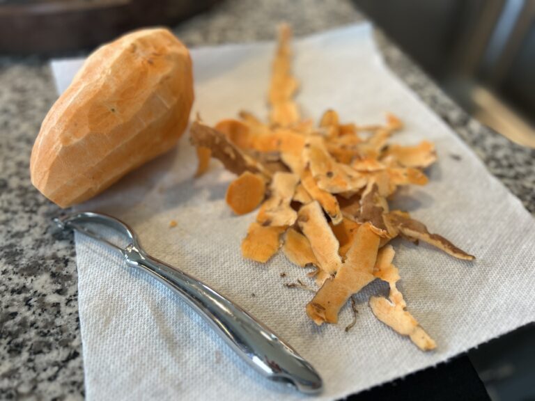 Quisinart Vegetable Peeler and a sweet potato