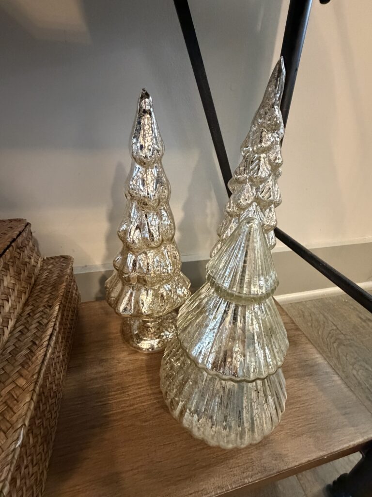 mercury glass trees