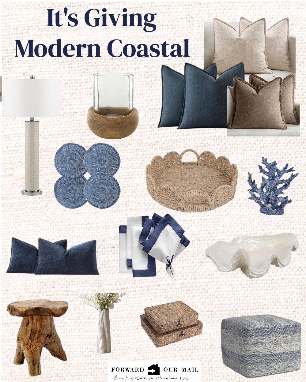Modern Coastal Mood Board
