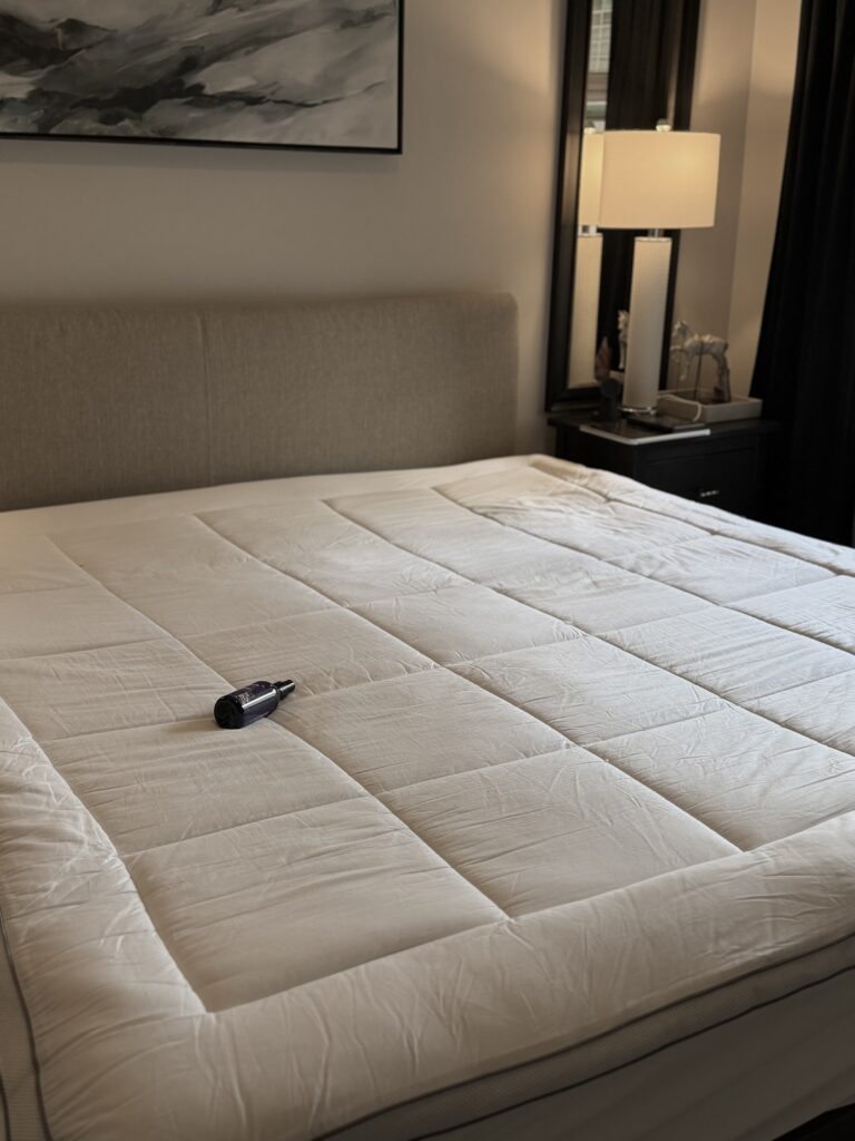 unmade bed