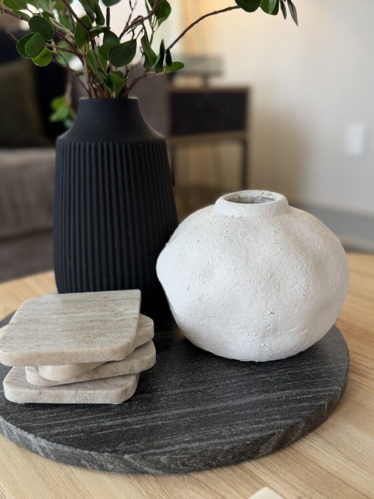 white vase