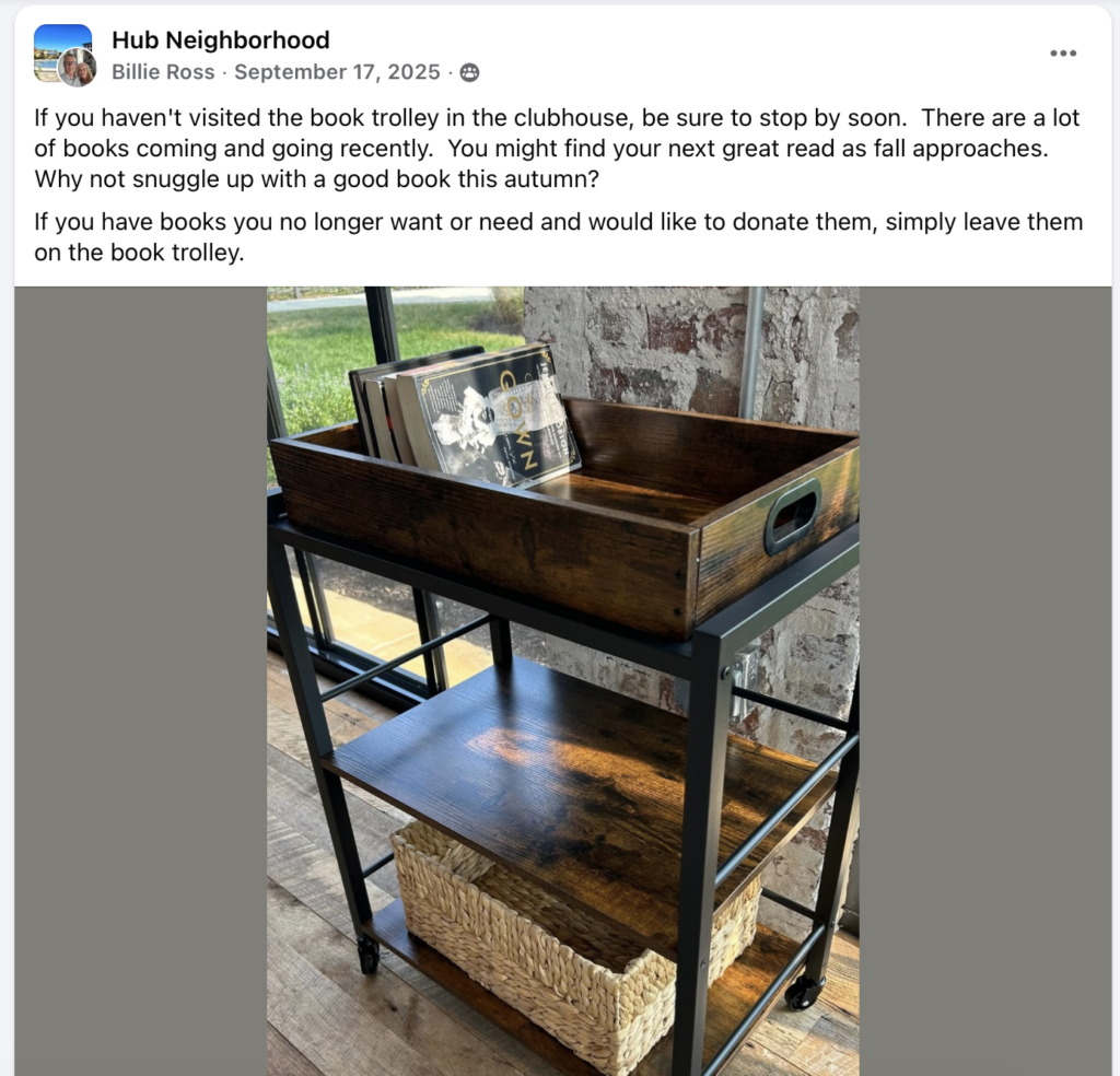 book trolley cart